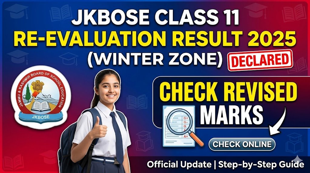 JKBOSE Class 11 Re-evaluation Result 2025